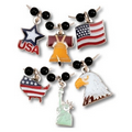 Patriotic Themed Wine Charm (Set of 6)